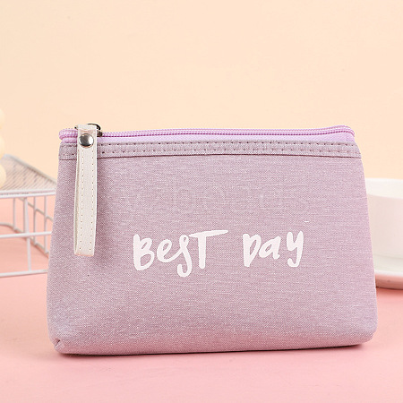 Waterproof Canvas Cosmetic Zipper Bags PW-WG637D7-05-1