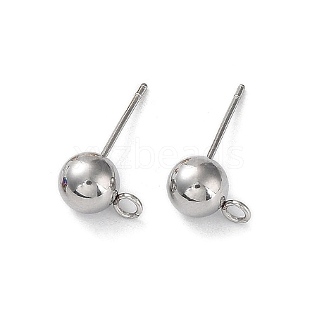 Non-Tarnish 304 Stainless Steel Stud Earring Findings STAS-M323-01B-P-1