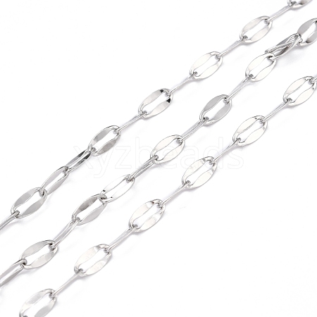 Tarnish Resistant 304 Stainless Steel Cable Chains CHS-D033-01P-1