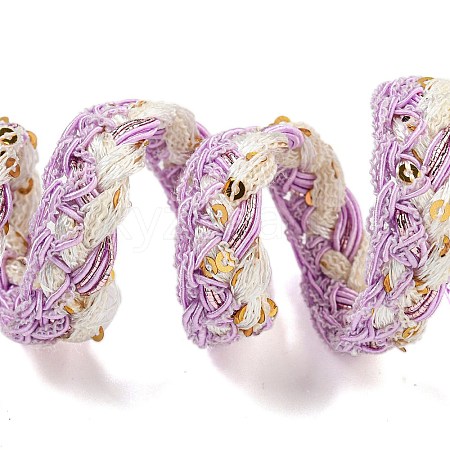 Polyester Crochet Lace Trim OCOR-Q058-34-1