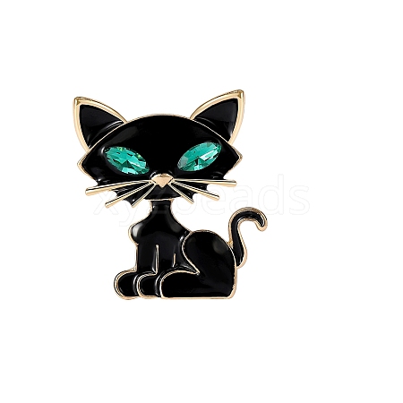 Cat Shape Enamel Pin PW-WG59678-02-1