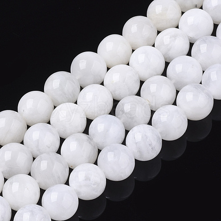 Natural Rainbow Moonstone Beads Strands G-S150-64-9mm-1