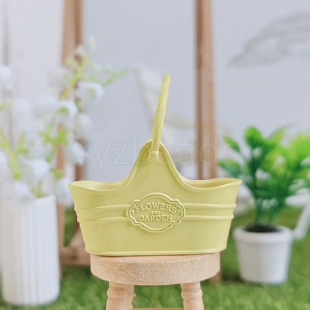 Alloy Flower Basket Mini Model PW-WGDE8CD-03-1