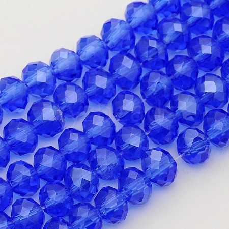 Glass Beads Strands EGLA-GR6MMY-24L-1