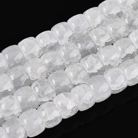 Baking Paint Crackle Glass Beads Strands DGLA-N019-02A-04-1