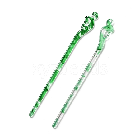 Opaque Acrylic Hair Sticks OHAR-C011-01A-01-1