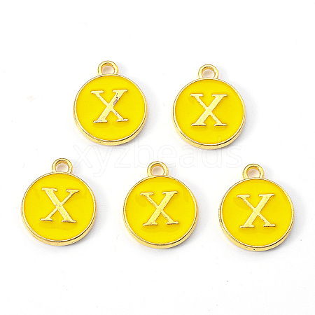 Golden Plated Alloy Enamel Charms LS-X-ENAM-S118-09X-1