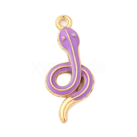 Alloy Enamel Pendants FIND-U031-14G-05-1