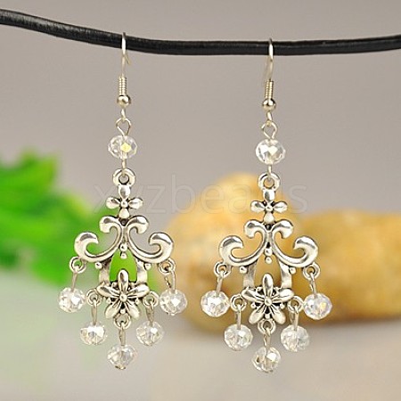 Fashion Tibetan Style Chandelier Earrings EJEW-JE00517-08-1