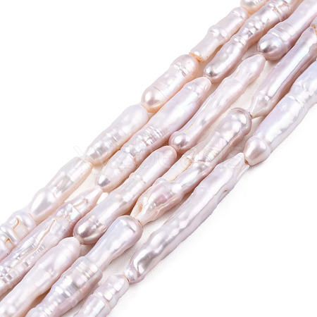 Natural Baroque Pearl Keshi Pearl Beads Strands PEAR-N021-15-1