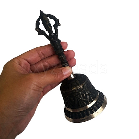 Brass Mini Altar Bells for Witchcraft Wiccan Altar Supplies PW-WG80470-03-1