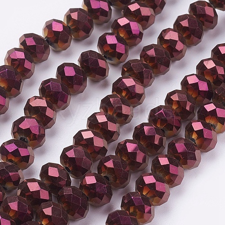 Electroplate Glass Bead Strands LS-EGLA-R080-8mm-08-1
