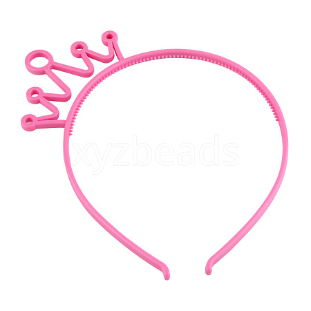 Crown Plastic Hair Bands OHAR-PW0001-170E-1