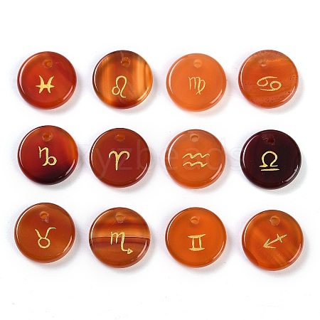 Natural Carnelian Pendants G-K359-04E-1