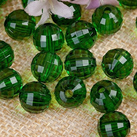 Transparent Acrylic Beads TACR-NH0001-H-12-1