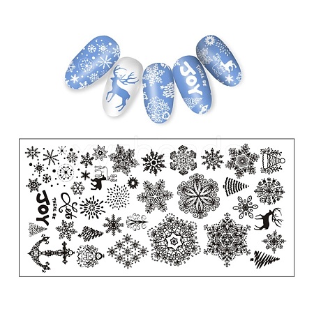 Stainless Nail Art Stamping Plates MRMJ-R085-07A-1