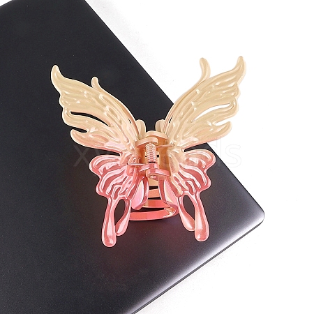 Butterfly Plastic Claw Hair Clips PW-WG8F52A-06-1