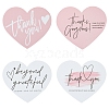 4 Bags 4 Styles Coated Paper Thank You Greeting Card DIY-FS0007-88-1