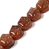 Natural Red Agate Beads Strands G-M108-A07-01-1