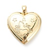 Brass Locket Pendants KK-P199-19G-4