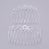 Plastic Twist Comb Hair Clip Combs LS-OHAR-WH0018-01D-1