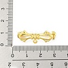 Bowknot Rack Plating Brass Brooches Findings KK-H738-35G-3