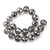 Transparent Electroplate Glass Beads Strands EGLA-N002-34H-F02-4