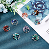 SUNNYCLUE 8Pcs 8 Colors Gemstone Pendants G-SC0002-20P-4