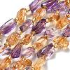 Natural Citrine & Amethyst Beads Strands G-H074-C01-01-1