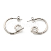 304 Stainless Steel Twist Knot Stud Earrings for Women EJEW-F319-09P-2