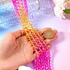 2 Strands Baking Paint Transparent Glass Beads DGLA-TA0001-20B-6