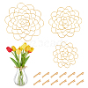 3Pcs 201 Stainless Steel Flower Arrangement Insert Lids DIY-UN0005-92G-1