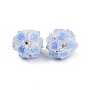 Acrylic Handmade Luminous Polymer Clay Rhinestone Beads CLAY-H003-07D-3