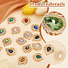   32Pcs 16 Colors Glass Rhinestone Cabochons FIND-PH0018-68-4