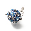 Alloy Crystal Rhinestone Bead Cage Pendants ENAM-M047-02P-C-3