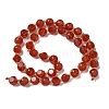 Natural Carnelian(Dyed & Heated) Beads Strands G-K387-A12-02-4