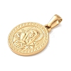 304 Stainless Steel Pendants STAS-D207-18G-2