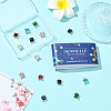 14Pcs 7 Colors Brass Micro Pave Cubic Zirconia Pendants KK-SC0006-65-7