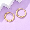 Ion Plating(IP) 304 Stainless Steel Huggie Hoop Earrings EJEW-F111B-17mm-G-5