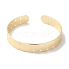 Brass Hollow Heart Open Cuff Bangles for Women BJEW-U003-04G-2