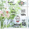 8 Sheets 8 Styles PVC Waterproof Wall Stickers DIY-WH0345-093-5