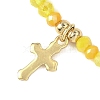 04 Stainless Steel Tiny Cross Charms Bracelets BJEW-JB12669-4