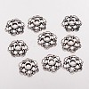 6-Petal Filigree Flower Tibetan Silver Bead Caps X-AA0502-NF-1