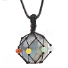 Natural Labradorite Pendants Necklaces PW-WG21650-01-1