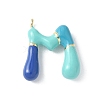 Brass Enamel Pendants X-KK-E093-03G-M-01-1