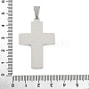 304 Stainless Steel Pendants STAS-G346-52P-3