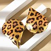 Leopard Print Alloy Dangle Stud Earrings EJEW-K304-01E-G-3