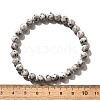 Natural Sesame Jasper/Kiwi Jasper Bead Stretch Bracelets X-BJEW-K212-A-033-6