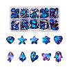 Glass Rhinestone Pendants YS-TAC0007-01A-1