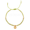 Natural Olive Quartz Braided Bead Bracelet FR2657-4-1